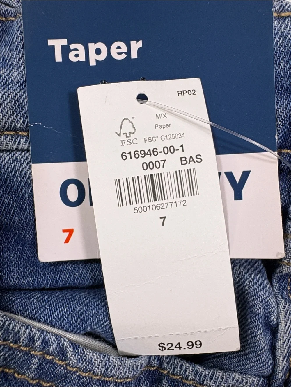 NWT Old Navy Medium Blue Taper Fit Jeans